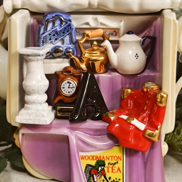 Vintage Cardew Design Market Stall Antique Shop Novelty Teapot & Sugar Box - Picture 2 of 9